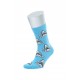 Köpekbalığı Desenli Açık Mavi Pamuklu Çorap