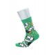 Film Rulosu Desenli Pamuklu Yeşil Çorap
